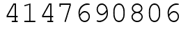 Число 4147690806.
