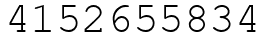 Число 4152655834.