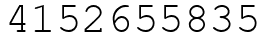 Число 4152655835.