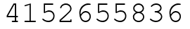 Число 4152655836.