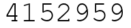 Число 4152959.