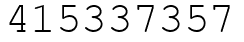 Число 415337357.
