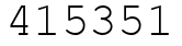 Число 415351.