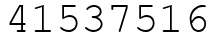 Число 41537516.