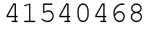 Число 41540468.