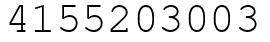 Число 4155203003.