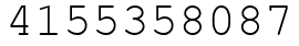 Число 4155358087.