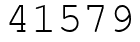 Число 41579.