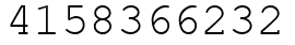 Число 4158366232.