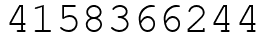 Число 4158366244.