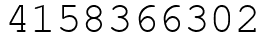 Число 4158366302.