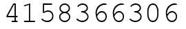 Число 4158366306.