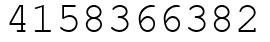 Число 4158366382.
