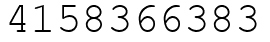 Число 4158366383.