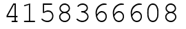 Число 4158366608.