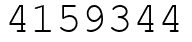 Число 4159344.