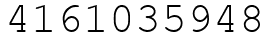Число 4161035948.