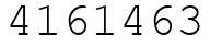 Число 4161463.