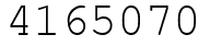 Число 4165070.