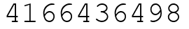 Число 4166436498.