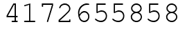 Число 4172655858.