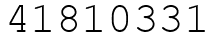 Число 41810331.