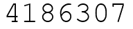 Число 4186307.
