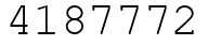 Число 4187772.