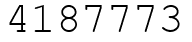 Число 4187773.
