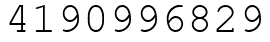 Число 4190996829.