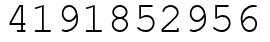 Число 4191852956.