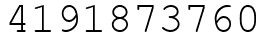 Число 4191873760.