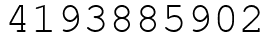 Число 4193885902.