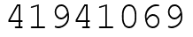 Число 41941069.