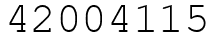 Число 42004115.