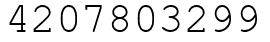 Число 4207803299.