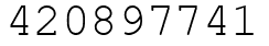 Число 420897741.