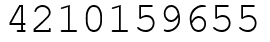 Число 4210159655.