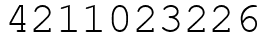Число 4211023226.