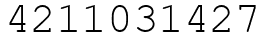 Число 4211031427.