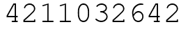 Число 4211032642.