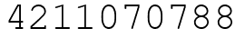 Число 4211070788.