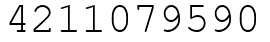 Число 4211079590.