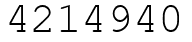 Число 4214940.