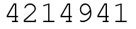 Число 4214941.