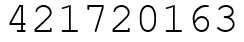 Число 421720163.