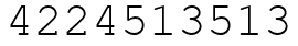Число 4224513513.