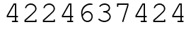 Число 4224637424.