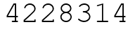 Число 4228314.