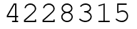 Число 4228315.